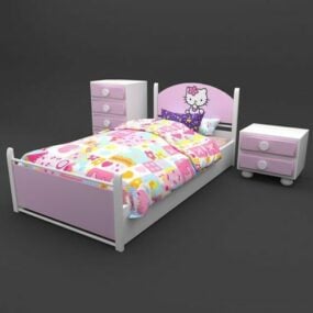 Kitty Bed Furniture 3d model