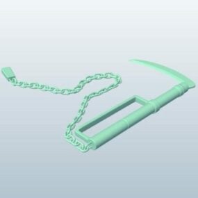 鎖鎌忍者武器 3D モデル
