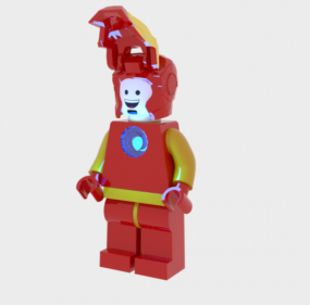 Lego Iron Man Character 3d model