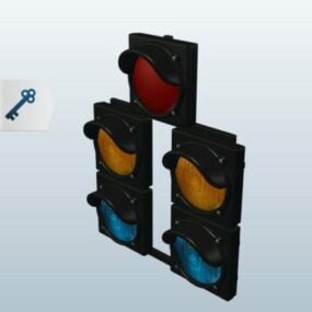 Light Traffic Signal 3D-malli