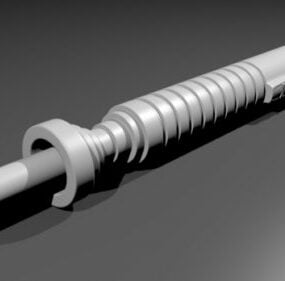 Modelo 3D do cabo do sabre de luz da espada