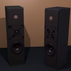 Standing Loudspeakers 3d model