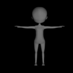 Podstawowy model kobiecego ciała Model 3D