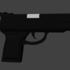 Lowpoly Black Handgun