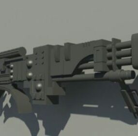 Modern Weapon Machine Gun 3d model