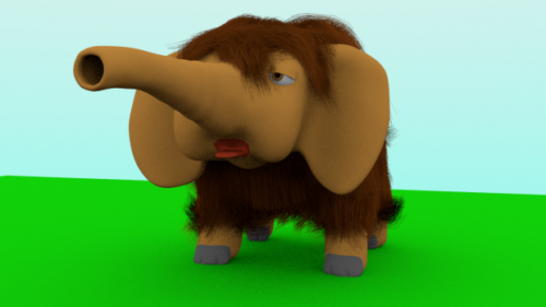 Cartoon Mammoth