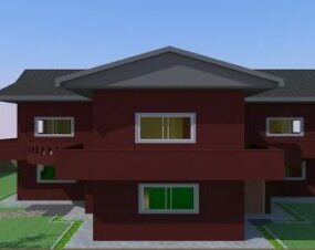 Medium Size House Design 3d model