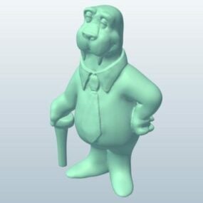 Walrus Character 3d-modell