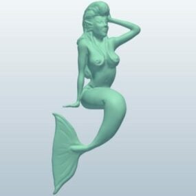 3D model mořské panny
