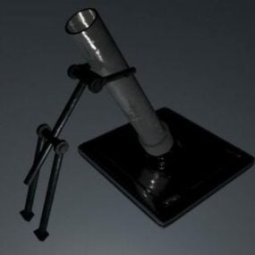 Mortar Attack Weapon 3d-modell