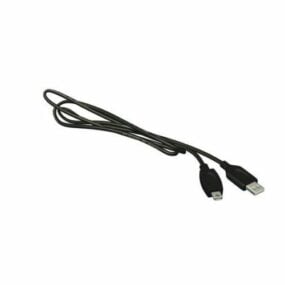 3д модель USB-кабеля типа А