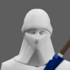 Ninja-karakter med maske