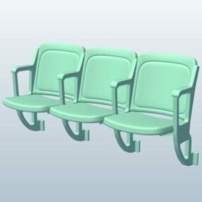 Mô hình ghế sân vận động 3d