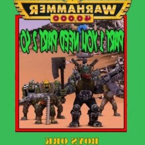 Warhammer Robot 3d malli