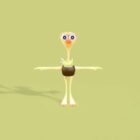 Ostrich Cartoon Animal