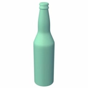 Lowpoly Model 3D butelki piwa