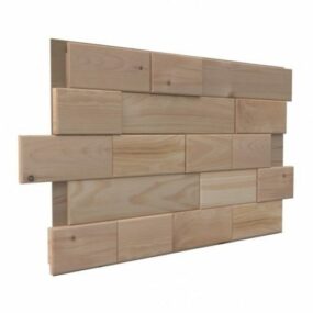Panels Cedar Tiles Wall 3d model