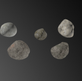 鹅卵石石头3d模型