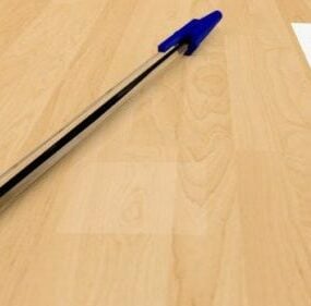 Modello 3d della penna scolastica comune