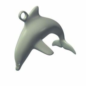 Dolphin Lowpoly Skulptur 3d-model
