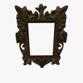 Picture Frame Carved Style 3d model
