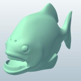 3д модель Рыбы Пираньи