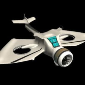 هواپیمای بدون سرنشین مدل سه بعدی پرواز