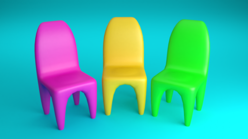 Plastikowe krzesło dziecięce