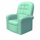 Плюшевый диван-кресло