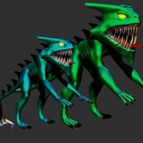 Prana Devil Monster Character 3d-modell