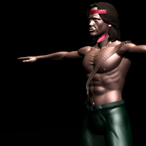Rambo Movie Character 3d model