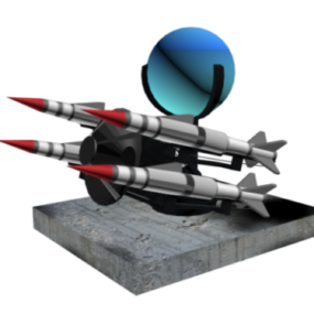 דגם תלת מימד של Rapier Missile Weapon