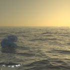 Realistic Ocean Wave Scene