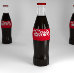कोकाकोला की प्लास्टिक बोतल 3डी मॉडल