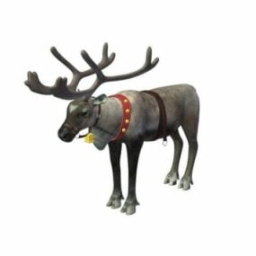 Wild Reindeer Animal 3d model
