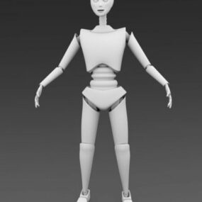 ربات انسان نمای پایه مدل سه بعدی