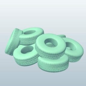 Vehicle Tire Stack 3d-modell