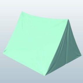 Canvas Tent Building 3d model