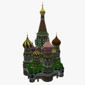 Pyhän Vasilin katedraalin 3d-malli