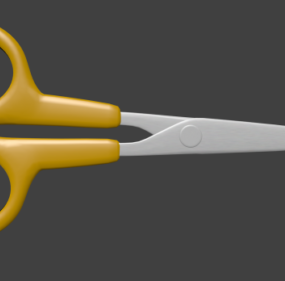 Kitchen Yellow Scissors 3d model