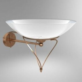 Bowl Shade Sconce Lamp 3d model