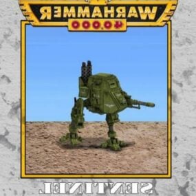 3д модель робота Имперской Гвардии Warhammer