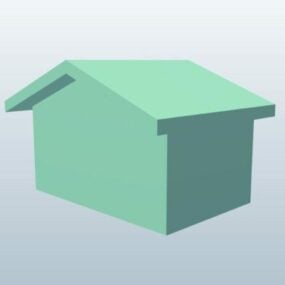 Ancient Chinese Post House 3d model
