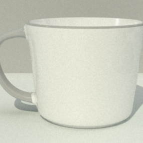 Elegant Mug Cup 3d model