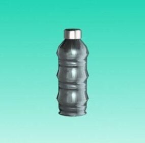 Wasserflasche aus Kunststoff, 3D-Modell