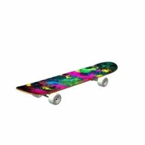 Colorful Skateboard 3d model