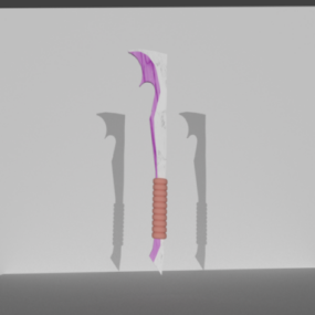 Mô hình vũ khí dao rựa Sokka 3d