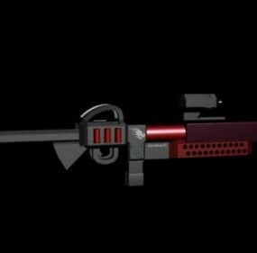 Space Shotgun Concept 3d model