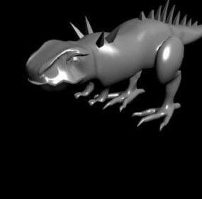 Modelo 3d de dinossauro besta