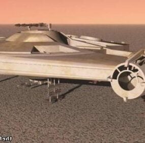 Modelo 3d de la nave espacial Star Wars Outrider